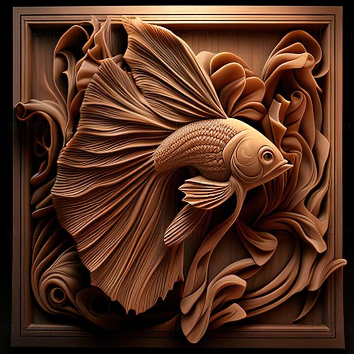 Animals Delta  tailed fighting fish fish